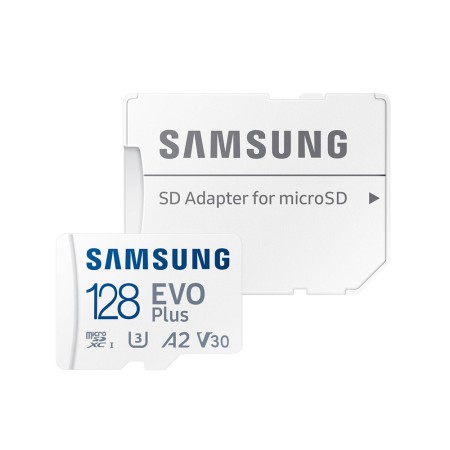 Card de Memorie cu Adaptor, 128GB - Samsung Evo Plus (MB-MC128KA/EU) - White