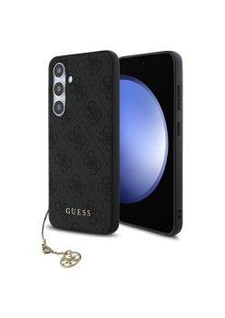 Husa pentru Samsung Galaxy S24 FE - Guess Hardcase 4G Charms Collection (GUHCS24FEGF4GGR) - Grey