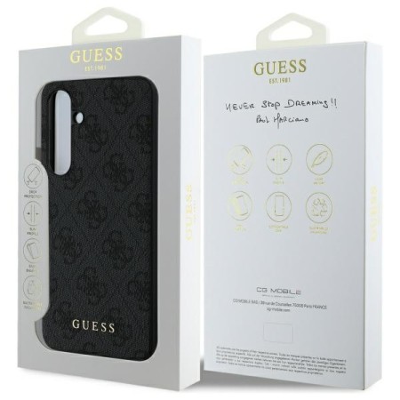 Husa pentru Samsung Galaxy S24 FE - Guess Hardcase 4G Charms Collection (GUHCS24FEGF4GGR) - Grey