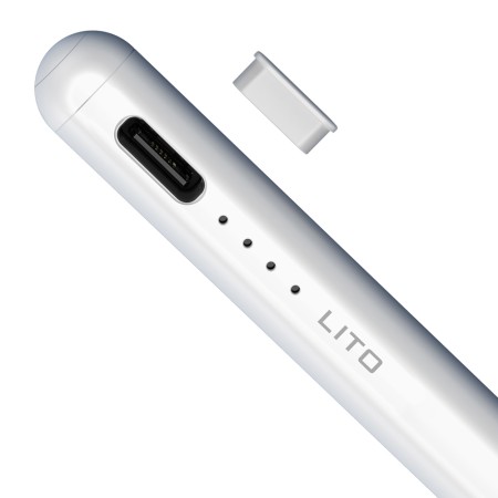 Stylus pen activ pentru iPad, Palm Rejection, 140mAh - Lito (P1) - White