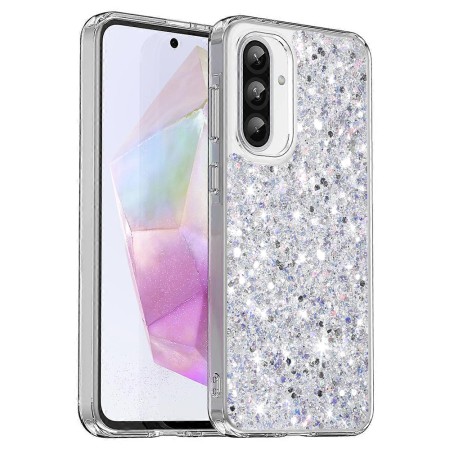 Husa cu Sclipici pentru Samsung Galaxy A36 5G / A56 5G, Glitter, White