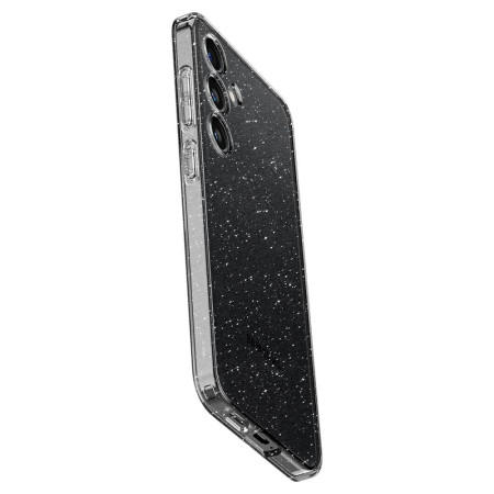 Huse pentru Samsung Galaxy S24 Plus Spigen Liquid Crystal Glitter, Crystal Quartz