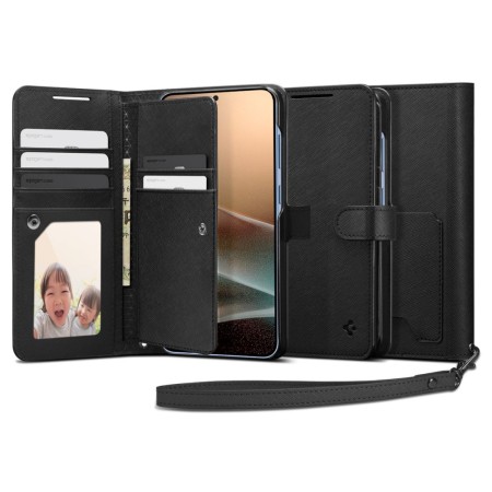 Husa pentru Samsung Galaxy S25 Plus - Spigen Wallet S - Black