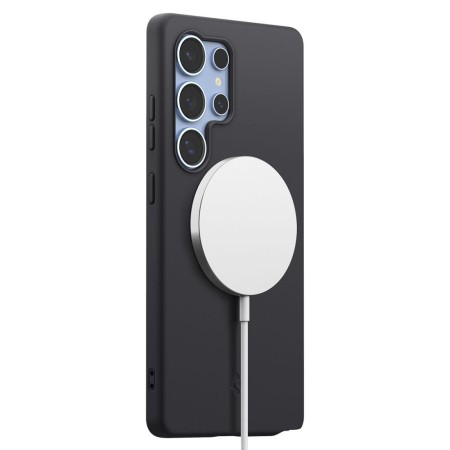 Husa pentru Samsung Galaxy S25 Ultra - Spigen Silicone Fit MagSafe - Black