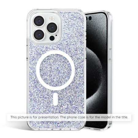 Husa pentru iPhone 7 Plus / 8 Plus - Techsuit Sparkly Glitter - White