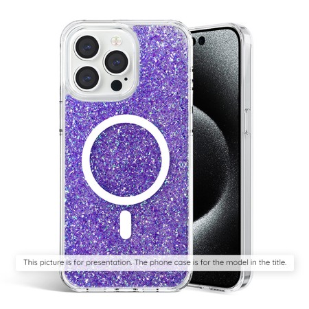 Husa pentru iPhone 7 Plus / 8 Plus - Techsuit Sparkly Glitter - Purple