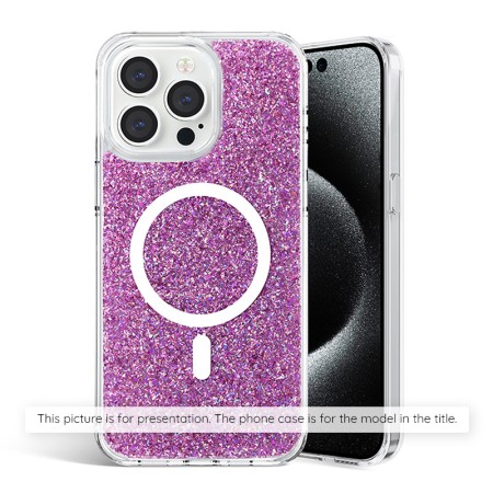 Husa pentru iPhone 7 Plus / 8 Plus - Techsuit Sparkly Glitter - Magenta