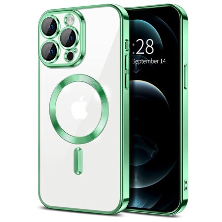 Husa pentru iPhone 12 Pro - Techsuit Luxury Crystal MagSafe - Light Green