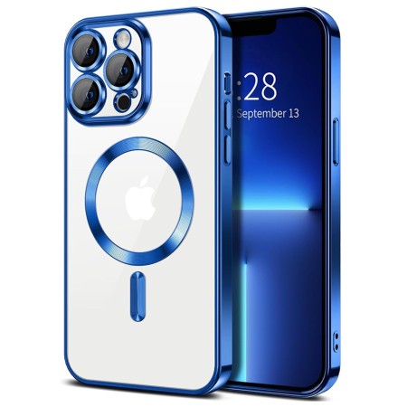 Husa pentru iPhone 13 Pro - Techsuit Luxury Crystal MagSafe - Deep Blue