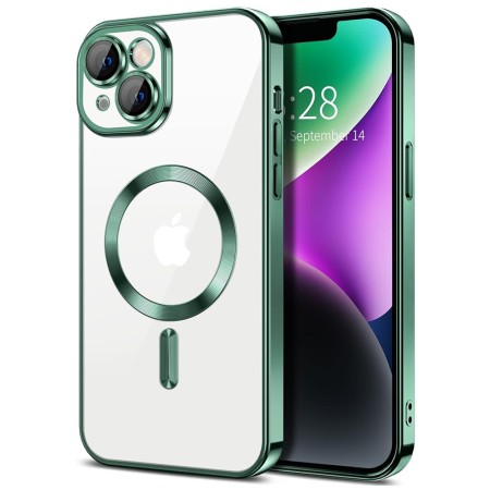 Husa pentru iPhone 14 Plus - Techsuit Luxury Crystal MagSafe - Deep Green