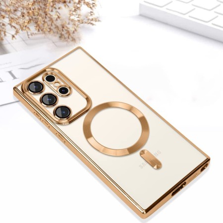 Husa pentru Samsung Galaxy S22 Ultra 5G - Techsuit Luxury Crystal MagSafe - Gold