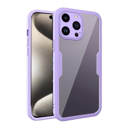 Husa pentru iPhone 15 Pro + Folie - Techsuit ColorVerse 360 Series - Purple