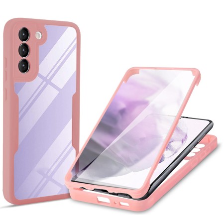 Husa pentru Samsung Galaxy S21 FE 5G + Folie - Techsuit ColorVerse 360 Series - Pink