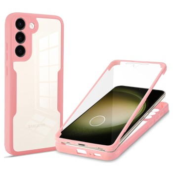 Husa pentru Samsung Galaxy S23 Plus + Folie - Techsuit ColorVerse 360 Series - Pink