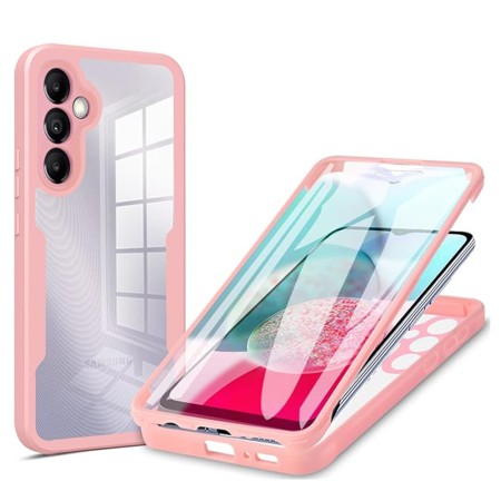 Husa pentru Samsung Galaxy A14 4G / A14 5G + Folie - Techsuit ColorVerse 360 Series - Pink