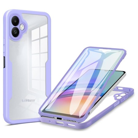 Husa pentru Samsung Galaxy A05 + Folie - Techsuit ColorVerse 360 Series - Purple