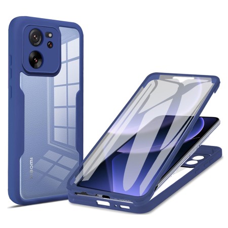 Husa pentru Xiaomi 13T / 13T Pro + Folie - Techsuit ColorVerse 360 Series - Blue