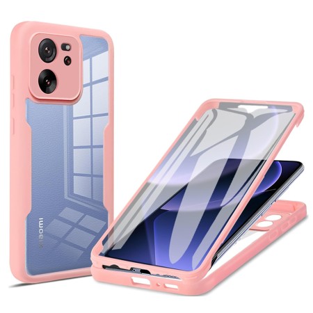 Husa pentru Xiaomi 13T / 13T Pro + Folie - Techsuit ColorVerse 360 Series - Pink