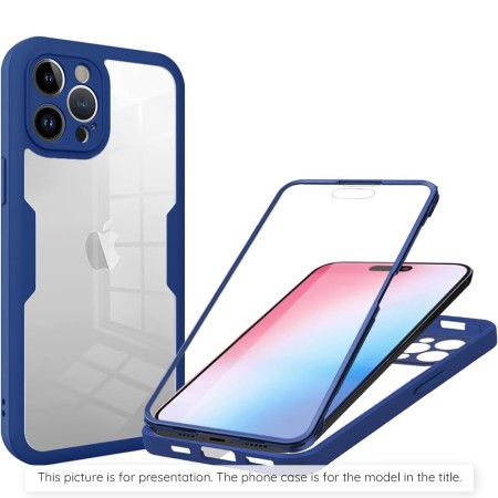 Husa pentru Xiaomi Poco X6 Pro + Folie - Techsuit ColorVerse 360 Series - Blue