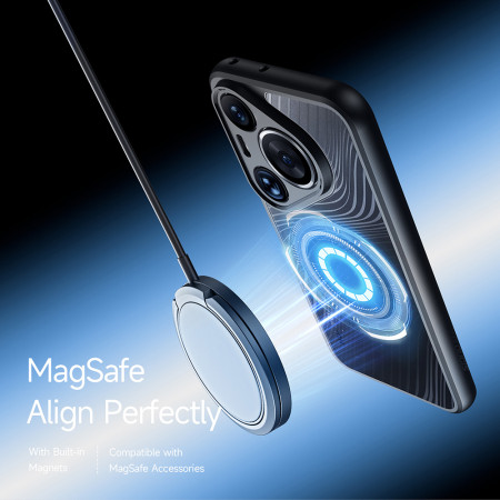 Husa MagSafe pentru Huawei Pura 70 Pro - Protectie Completa si Inductie Magnetica, Negru