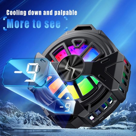 Ventilator pentru Telefon, RGB - Techsuit (P60) - Black