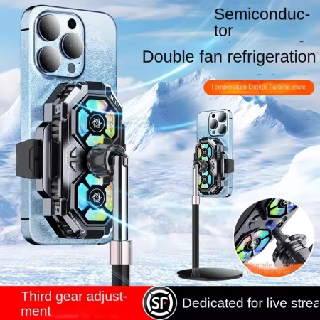 Ventilator pentru Telefon, Dual - Techsuit (SL22) - Black