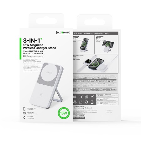 Statie de Alimentare pentru Dispozitive Apple, 15W - Duzzona (W19) - White