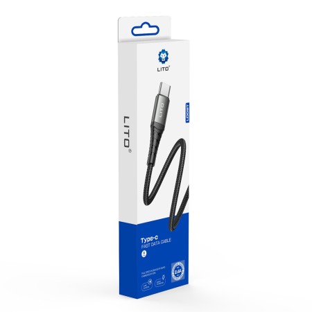 Cablu USB la Type-C, 2.4A, 1m - Lito (LD08) - Black