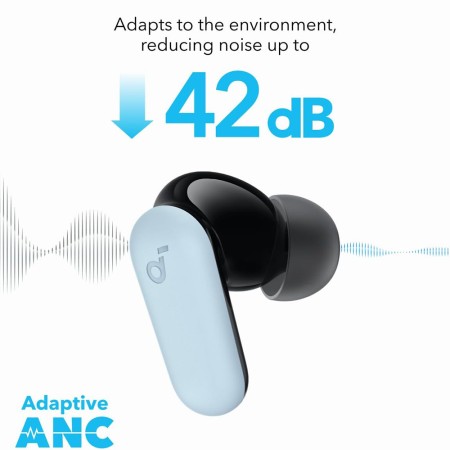 Casti Bluetooth TWS, Noise Cancelling, Touch Control, IP54 - Anker SoundCore P30i (A3959331) - Blue