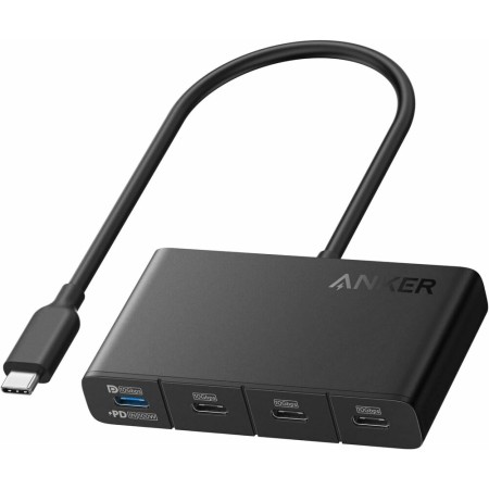 Docking Station, 10Gbps, 100W, 4x Type-C - Anker (A8340GA1) - Black