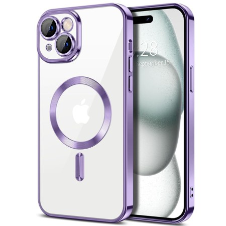 Husa pentru iPhone 16 - Techsuit Luxury Crystal MagSafe - Light Purple