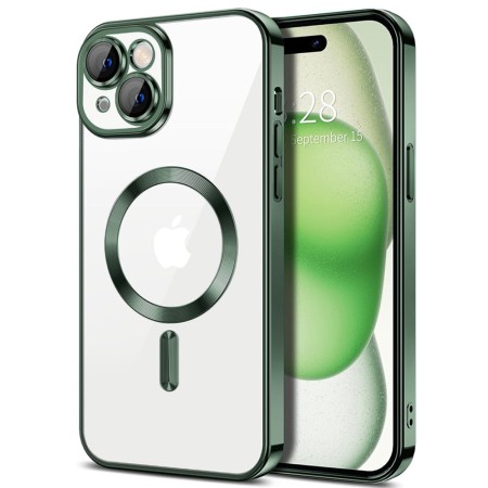 Husa pentru iPhone 16 - Techsuit Luxury Crystal MagSafe - Deep Green