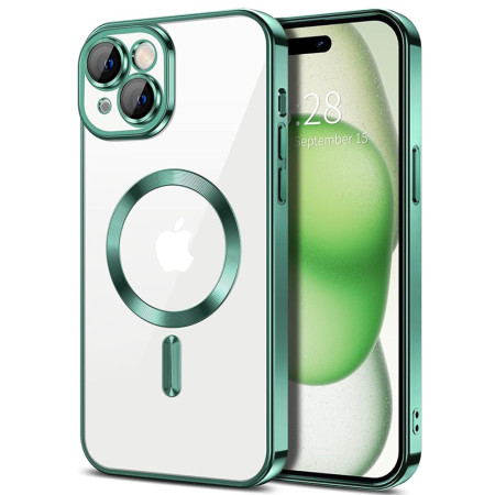 Husa pentru Iphone 16 Plus, Atasare Magnetica, MagSafe, Light Green