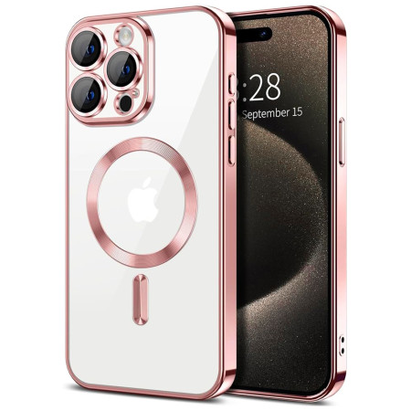 Husa pentru Iphone 16 Pro, Atasare Magnetica, MagSafe, Pink