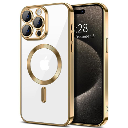 Husa pentru Iphone 16 Pro, Atasare Magnetica, MagSafe, Gold