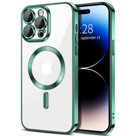 Husa pentru Iphone 16 Pro Max, Atasare Magnetica, MagSafe, Light Green