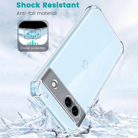 Husa pentru Google Pixel 9 - Techsuit Shockproof Clear Silicone - Clear