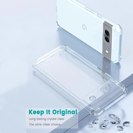 Husa pentru Google Pixel 9 - Techsuit Shockproof Clear Silicone - Clear