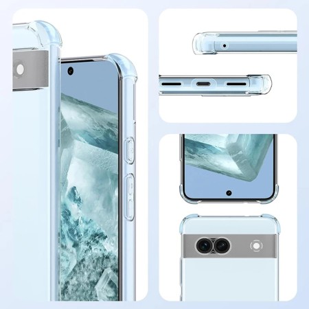 Husa pentru Google Pixel 9 - Techsuit Shockproof Clear Silicone - Clear