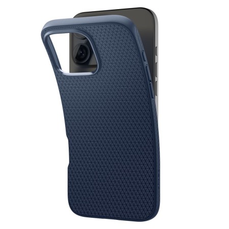 Husa pentru iPhone 16 Pro Max - Spigen Liquid Air - Navy Blue