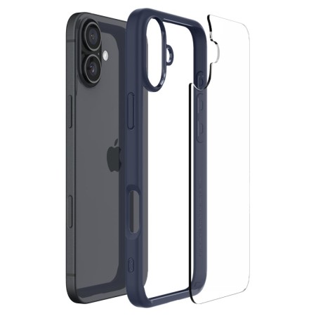 Husa pentru iPhone 16 - Spigen Ultra Hybrid - Navy Blue