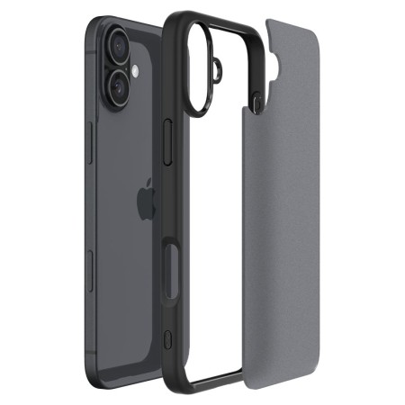 Husa pentru iPhone 16 - Spigen Ultra Hybrid - Frost Black