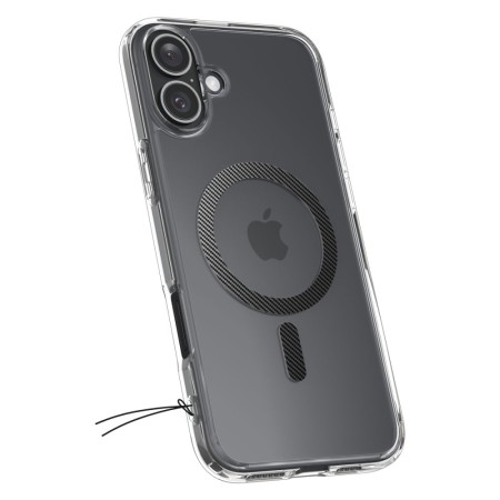 Husa pentru iPhone 16 - Spigen Ultra Hybrid MagSafe - Carbon Fiber