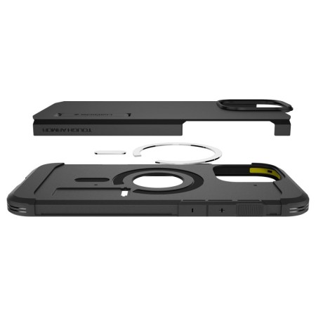 Husa pentru iPhone 16 Pro - Spigen Tough Armor MagSafe - Black