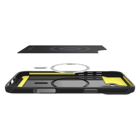 Husa pentru iPhone 16 - Spigen Rugged Armor MagSafe - Black