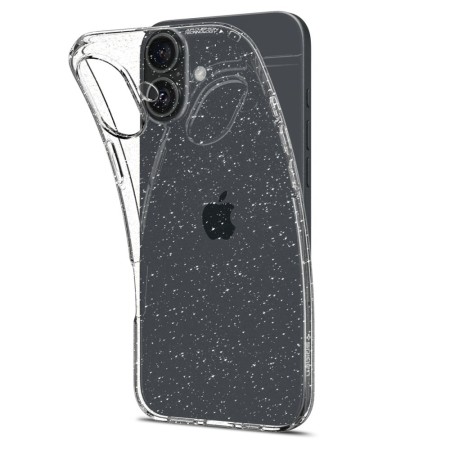 Huse pentru iPhone 16 - Spigen Liquid Crystal Glitter - Crystal Quartz