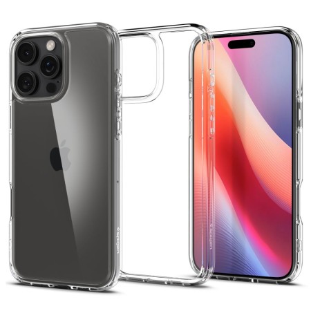 Husa pentru iPhone 16 Pro - Spigen Ultra Hybrid - Crystal Clear