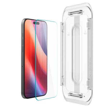 Folie pentru iPhone 16 Pro (set 2) - Spigen Glas.tR EZ FIT - Clear