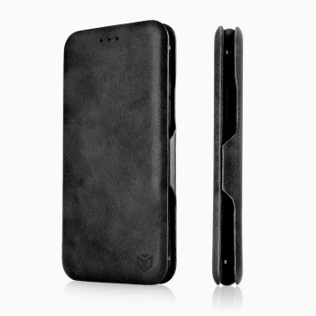 Husa tip carte pentru Samsung Galaxy A7 2018 Techsuit, Inchidere Magnetica, Black