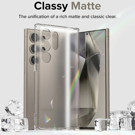 Husa pentru Samsung Galaxy S24 Ultra, Ringke Fusion, Matte Clear